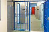 Open door in a prison