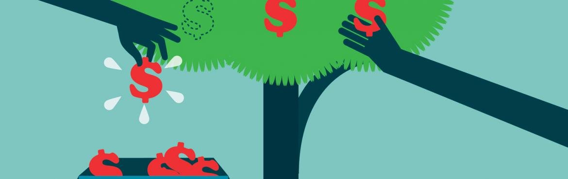 Money tree illustration