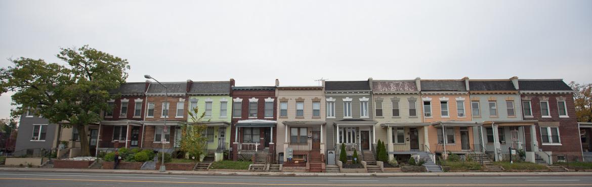 Row of townhouses