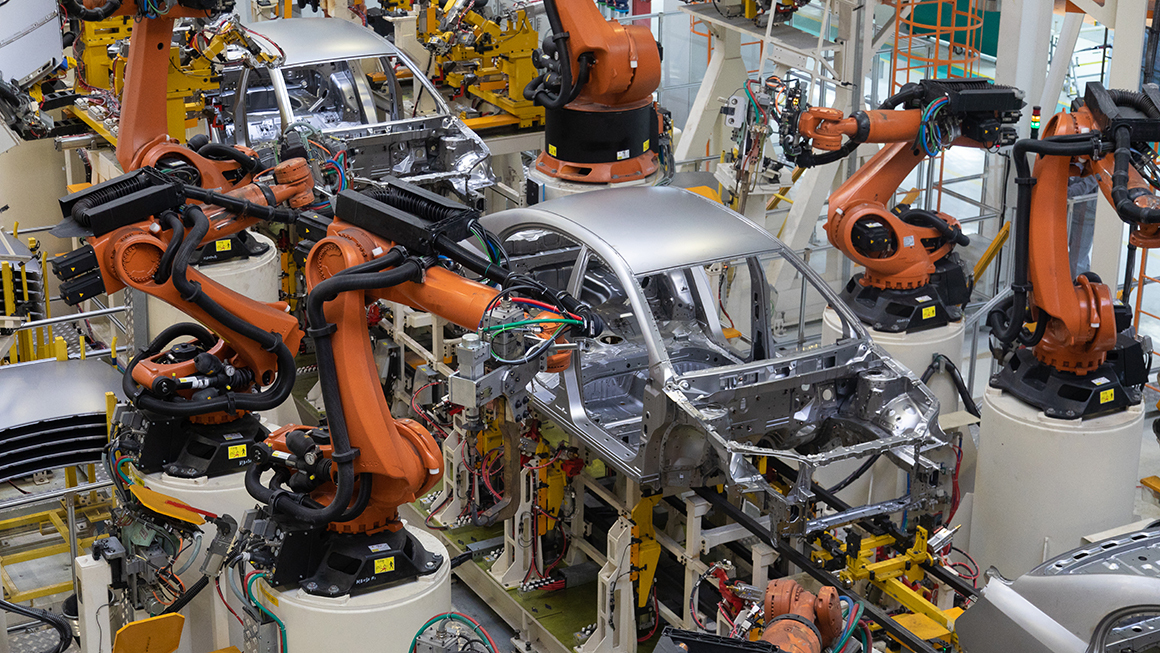 photo of car manufacturing plant