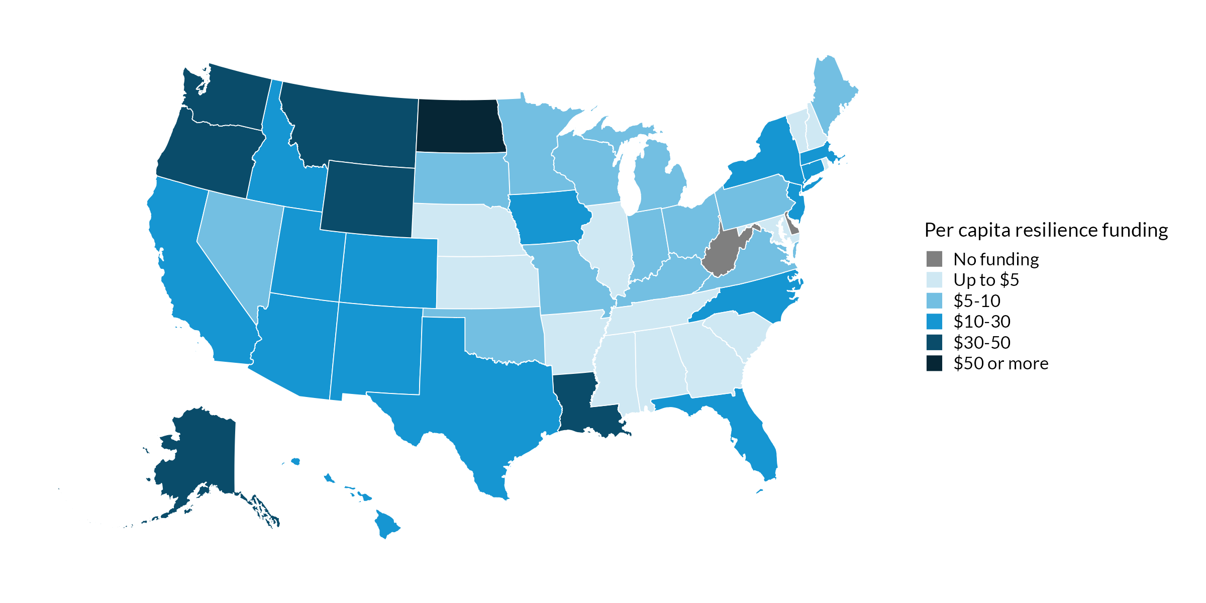 Western States Received More Per Capita Climate-Resilience Funding Than Other Regions