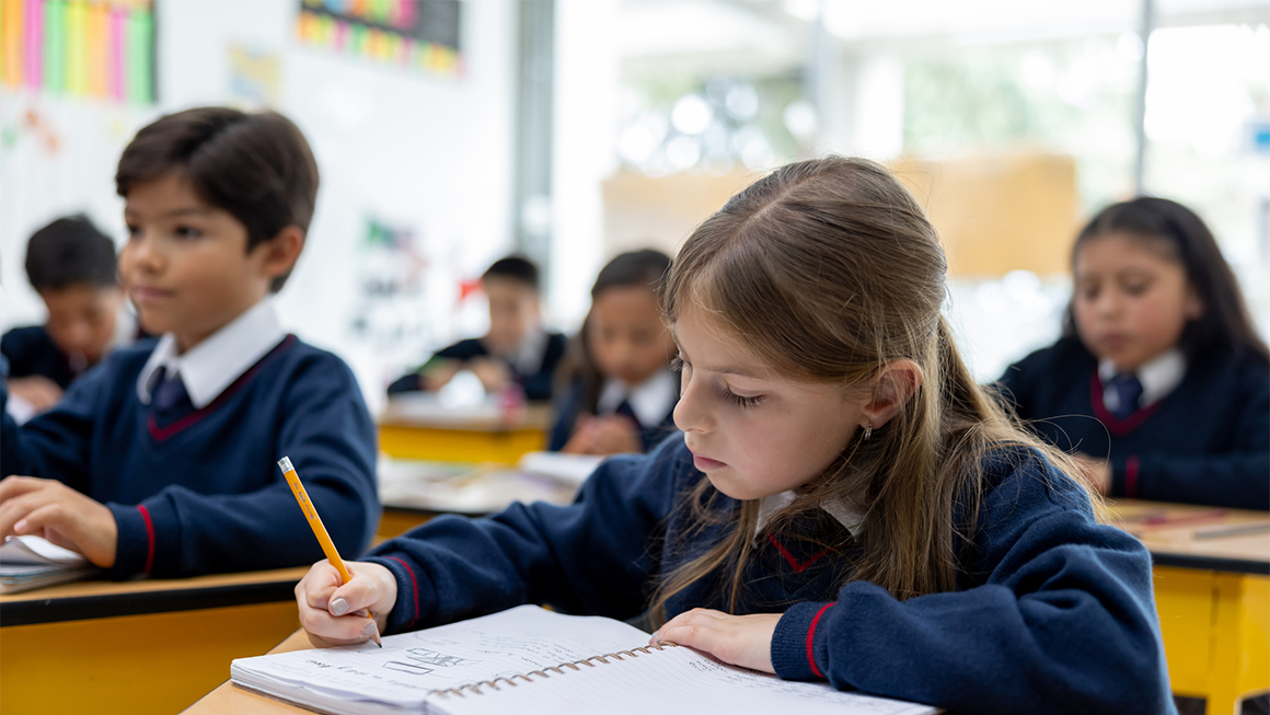 kids in class