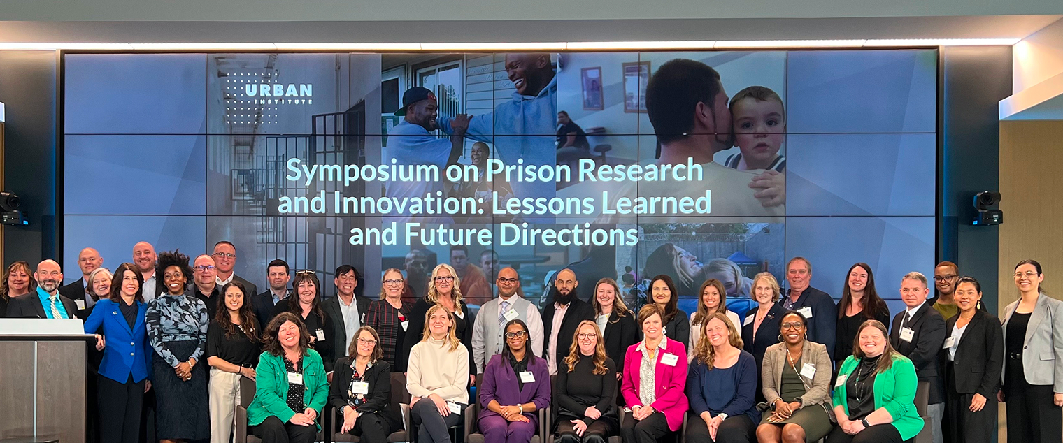 Photo of Urban Institute staff at the Symposium on Prison Research and Innovation