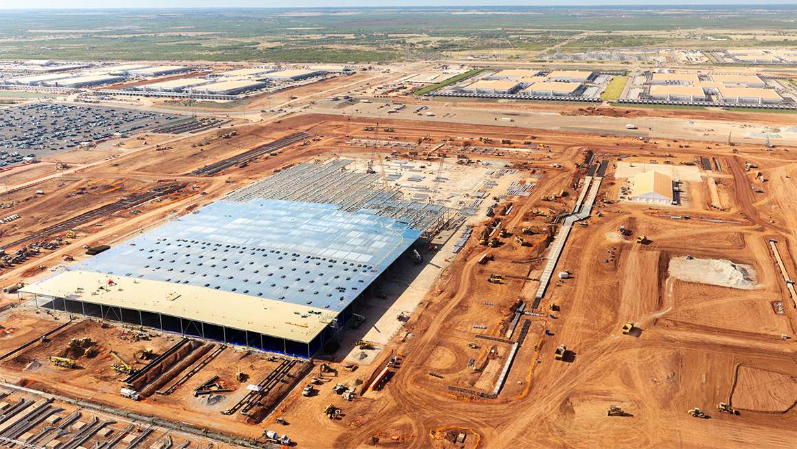 photo of data center construction