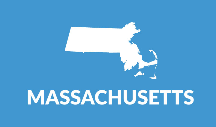 state outline of massachusetts
