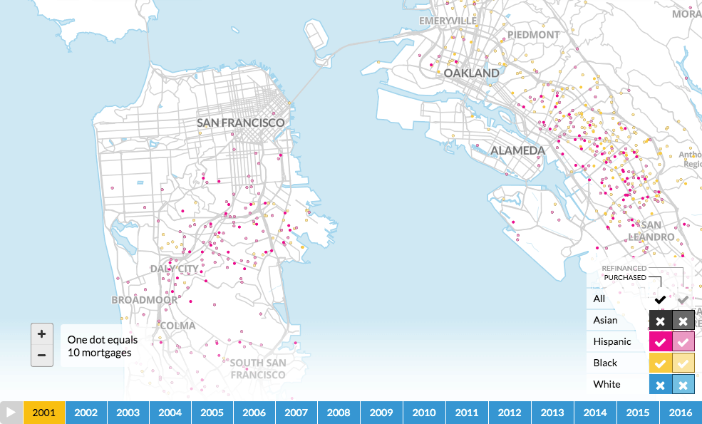 map of black and hispanic mortgages in san francisco