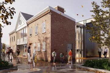 illustration of Stead Park exterior corner