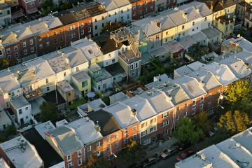 bird's eye view of housing
