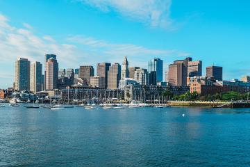 Skyline from Boston Harbor.
