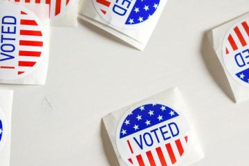 photo of election 'I voted' stickers