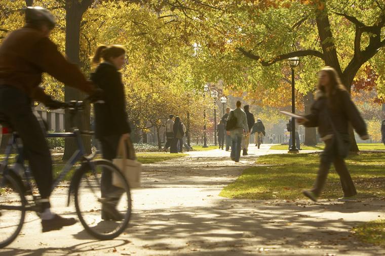 photo of students on college campus