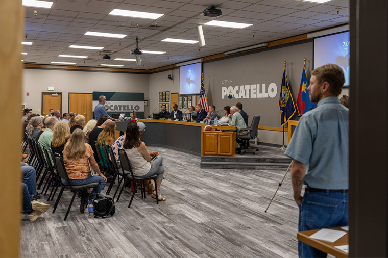 photo of Pocatello city council meeting