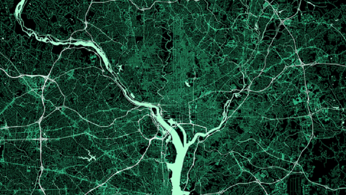  Satellite view of Washington, DC