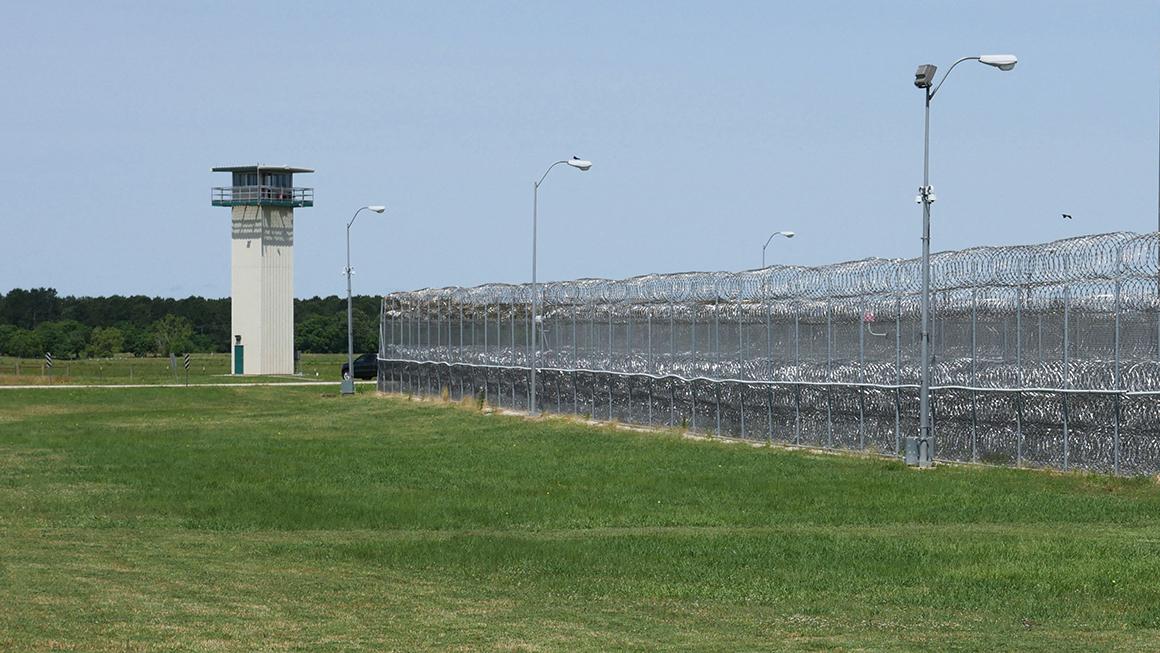 photo of exterior of a prison