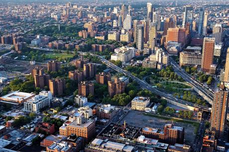 Aerial view of a city