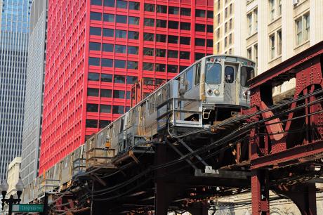 A city metrorail.