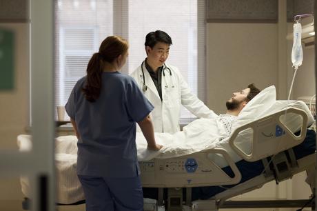 photo of doctor and patient in medical setting