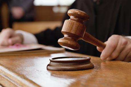 Judge holds gavel