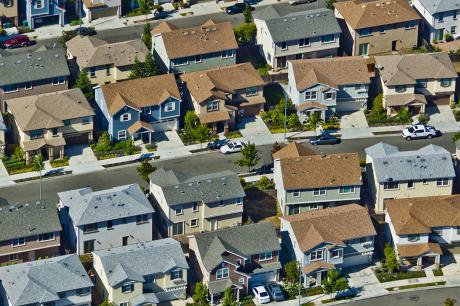 Houses in a neighborhood