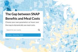 The Gape between SNAP Beneifts and Meal Costs