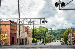 A small downtown street