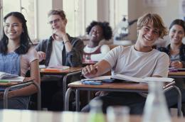 Students in a classroom