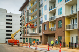 New apartment building under construction