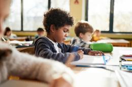 photo of young student in school